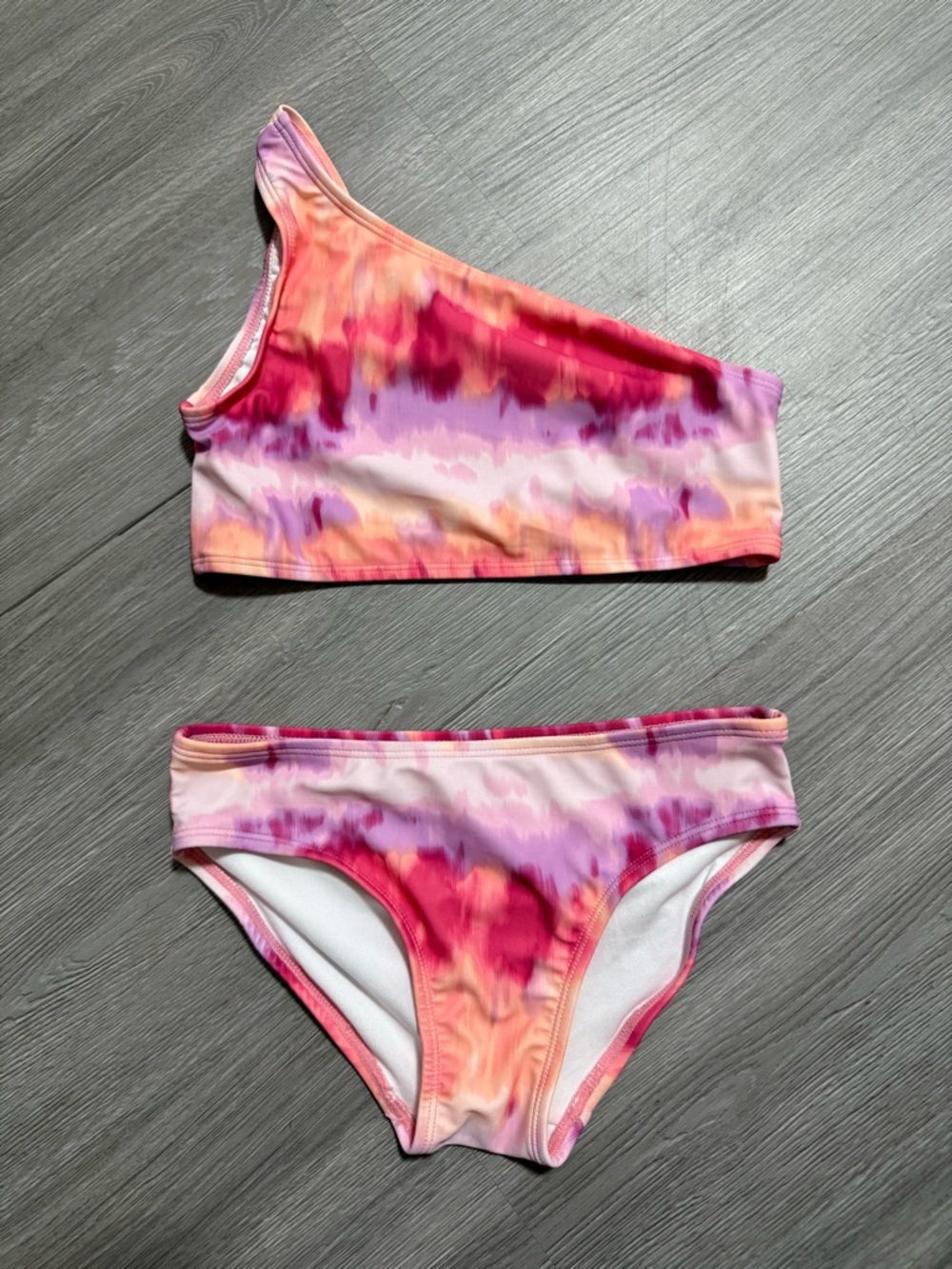 Carter's Pink Orange Purple Tie-Dye Swim Top